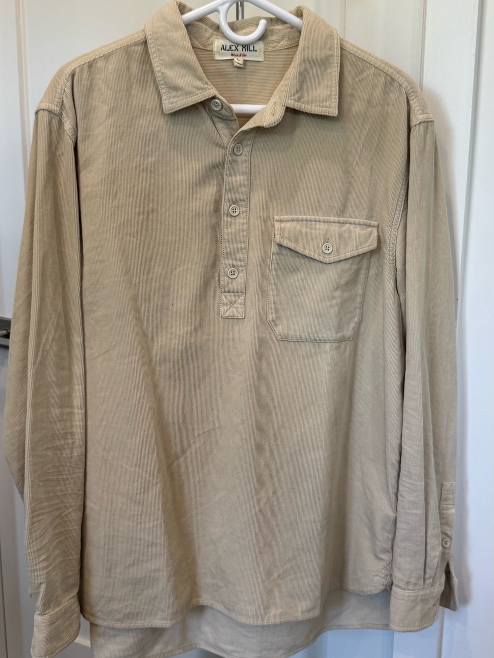 Alex Mill Corduroy Shirt Beige Large